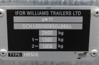 chassis number security markings with hiddlen numbers on trailer for identification all customers registered on west wood trailers database